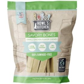 Howls Kitchen Savory Bones Chicken Flavored Chews Small