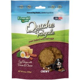 Emerald Pet Quiche Royal Bacon and Cheese Treat for Dogs