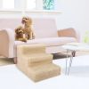 3 Steps Pet Stairs for Dogs and Cats - cream