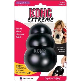 KONG Extreme KONG Dog Toy (Option: Black  XLarge  Dogs 6090 lbs (5" Tall x 1.25" Diameter))