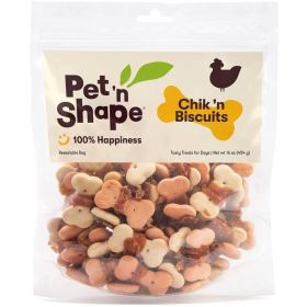 Pet 'n Shape Chik 'n Biscuits Dog Treats (Option: 16 oz)